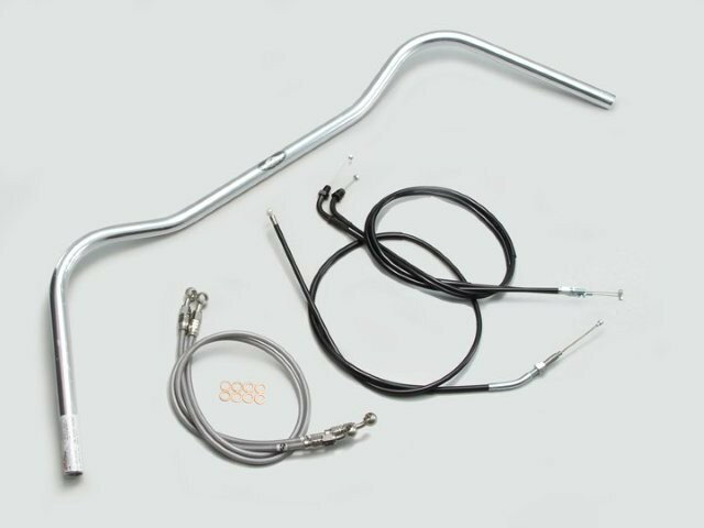 HARRICANE ハリケーン ワイドローオールド2型 ハンドルSET CB400SF VTEC Revo(08-13 ABS無し車) クロームメッキ H008-075C