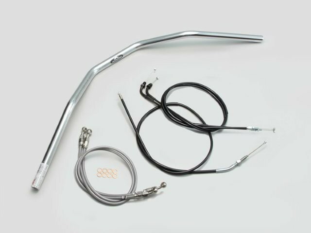 HARRICANE ハリケーン スーパートラッカー ハンドルSET CB400SF VTEC/II/III(99~07) クロームメッキ H009-032C