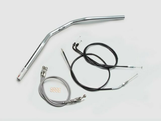 HARRICANE ハリケーン スーパーバイクLOW ハンドルSET CB400SF VTEC/II/III(99~07) クロームメッキ H009-042C