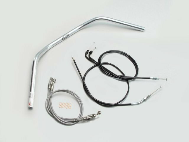 HARRICANE ハリケーン 80クラシック ハンドルSET CB400SF VTEC/II/III(99~07) クロームメッキ H009-079C