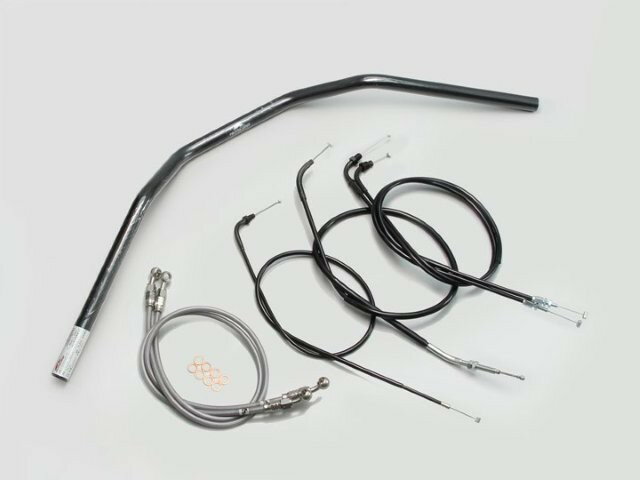 HARRICANE ハリケーン トラッカーHIGH ハンドルSET CB400SF(~98 NC31) ブラック H010-044B