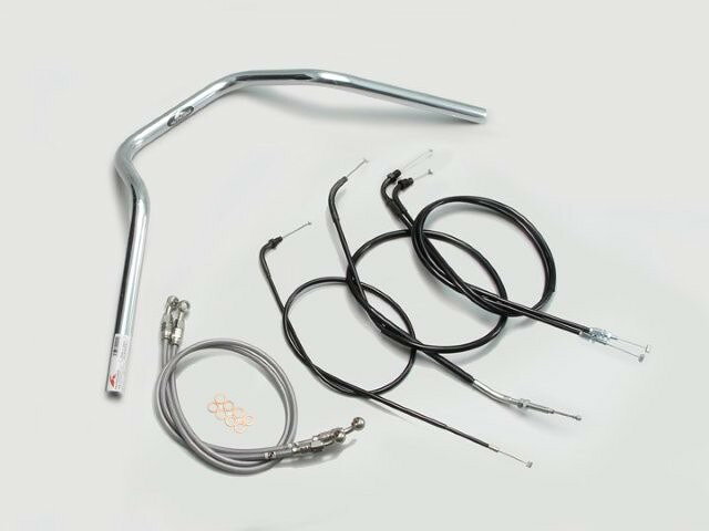 HARRICANE ハリケーン ナロー4型 ハンドルSET CB400SF(~98 NC31) クロームメッキ H010-048C