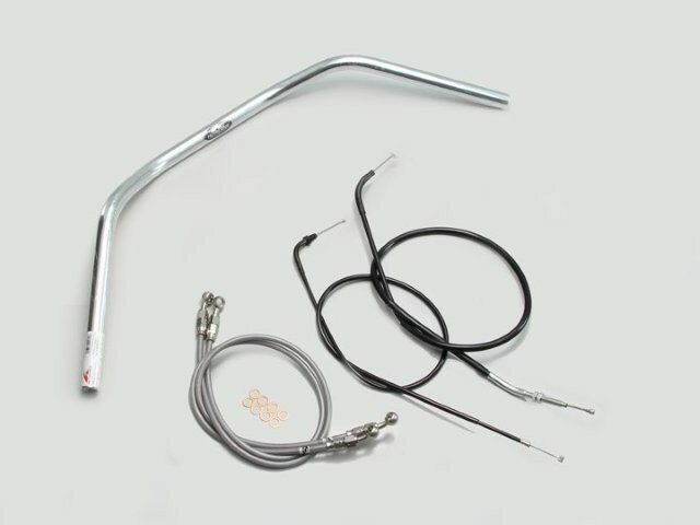 【抽選で最大100％ポイントバック】 HARRICANE ハリケーン 80クラシック ハンドルSET CB400SF(~98 NC31) クロームメッキ H010-079C