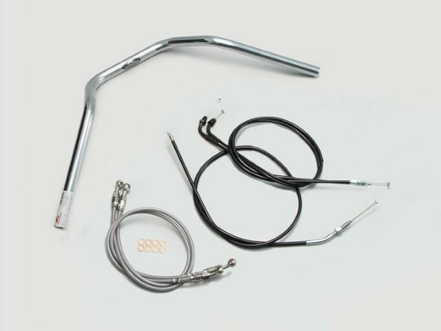 HARRICANE ハリケーン ナロー3型 ハンドルSET CB400SB(05~07 NC39) クロームメッキ H011-047C