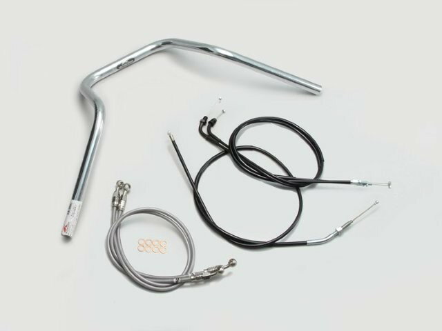 HARRICANE ハリケーン ナロー5型 ハンドルSET CB400SB(05~07 NC39) クロームメッキ H011-049C