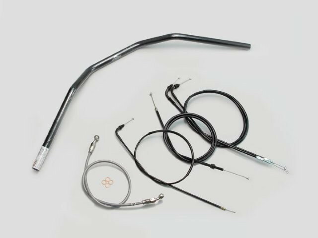 HARRICANE ハリケーン トラッカーHIGH ハンドルSET CB400SS ブラック H012-044B