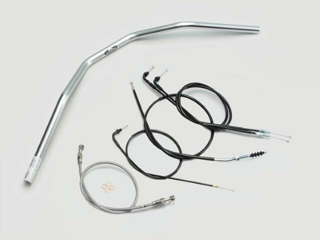 HARRICANE ハリケーン スーパートラッカー ハンドルSET GB250クラブマン(95~) クロームメッキ H016-032C