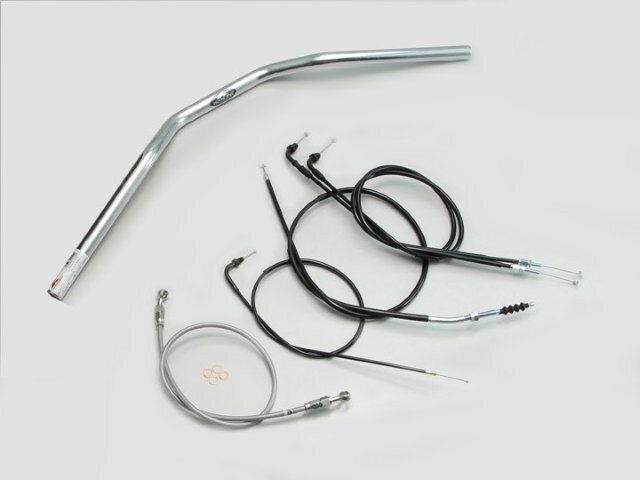 HARRICANE ハリケーン スーパーバイクLOW ハンドルSET GB250クラブマン(95~) クロームメッキ H016-042C