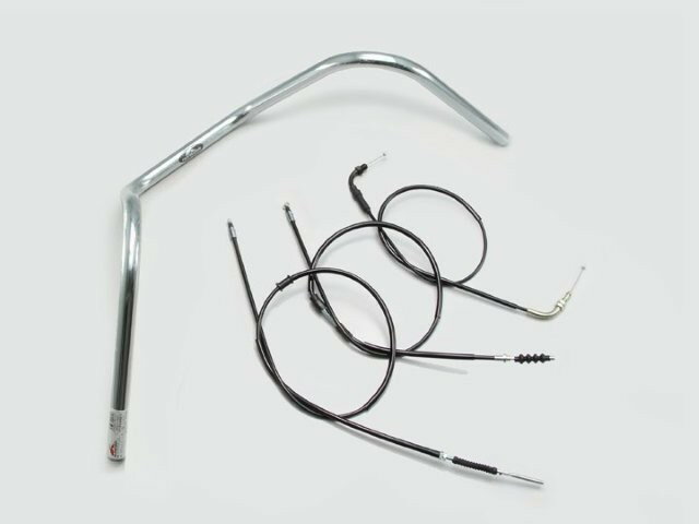 【抽選で最大100％ポイントバック】 HARRICANE ハリケーン 300エイプハンガー1型 ハンドルSET モンキー(09- FI)ノーマルホルダ不可 クロームメッキ H021-082C