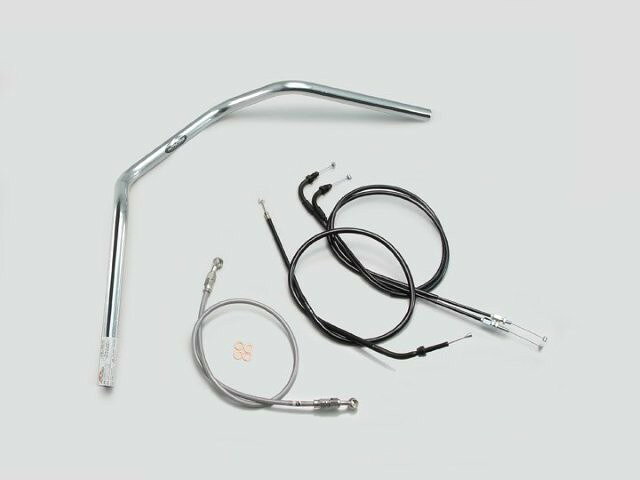HARRICANE ハリケーン 150アップ2型 ハンドルSET GROM(16-) クロームメッキ H024-012C