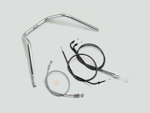 HARRICANE ハリケーン 200アップ3型プルバック ハンドルSET GROM(16-) クロームメッキ H024-013C