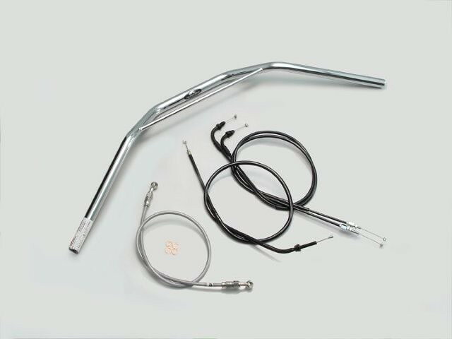 HARRICANE ハリケーン トラッカーHIGH ブリッジ付 ハンドルSET GROM(16-) クロームメッキ H024-031C