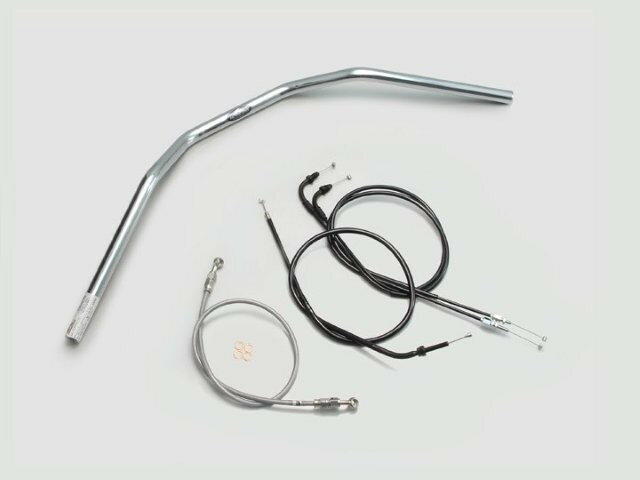 HARRICANE ハリケーン トラッカーHIGH ハンドルSET GROM(16-) クロームメッキ H024-044C