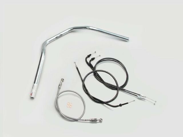 HARRICANE ハリケーン ナロー3型 ハンドルSET GROM(16-) クロームメッキ H024-047C