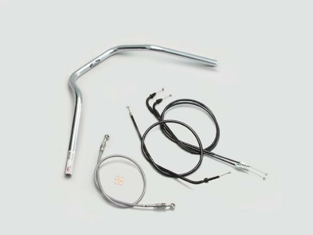 HARRICANE ハリケーン ナロー4型 ハンドルSET GROM(16-) クロームメッキ H024-048C