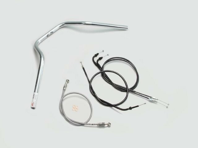 HARRICANE ハリケーン POLICE 4型 ハンドルSET GROM(16-) クロームメッキ H024-068C