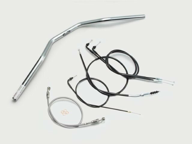 HARRICANE ハリケーン トラッカースペシャル ハンドルSET GB250クラブマン(90-94) クロームメッキ H028..