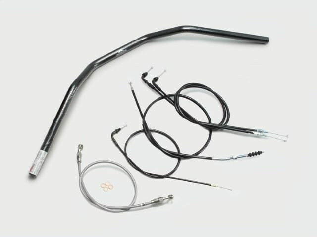 HARRICANE ハリケーン トラッカーHIGH ハンドルSET GB250クラブマン(90-94) ブラック H028-044B