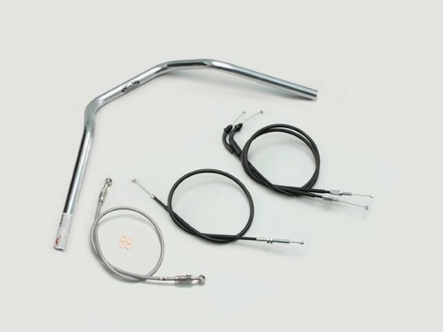 HARRICANE ハリケーン ナロー3型 ハンドルSET CB250R(MC52) ABS無し車 クロームメッキ H032-047C