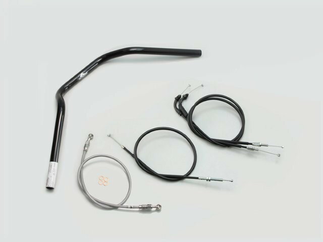 HARRICANE ハリケーン POLICE 2型 ハンドルSET CB250R(MC52) ABS無し車 ブラック H032-070B