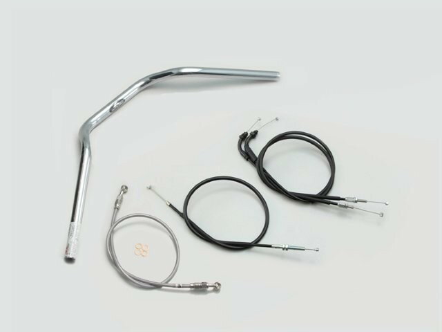 HARRICANE ハリケーン POLICE 2型 ハンドルSET CB250R(MC52) ABS無し車 クロームメッキ H032-070C