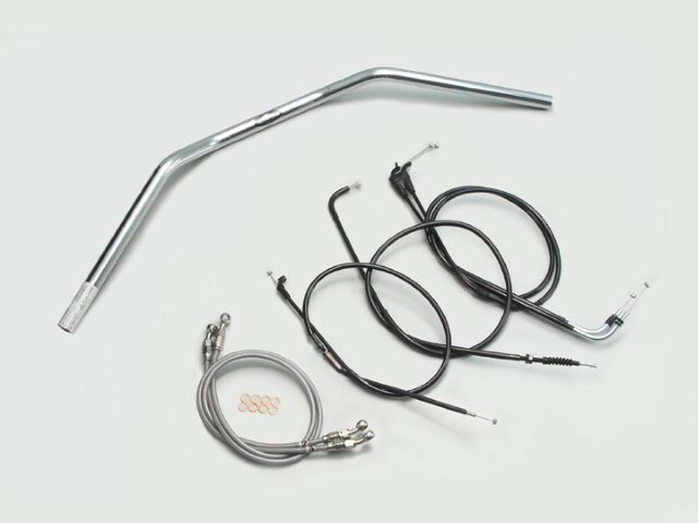 HARRICANE ハリケーン トラッカーLOW ハンドルSET XJR400R(01~07 RH02J) クロームメッキ H303-043C