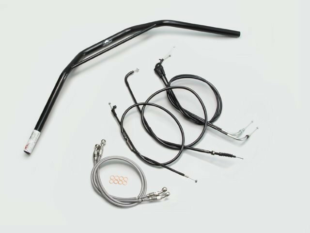 HARRICANE ハリケーン トラッカーHIGH ブリッジ付 ハンドルSET XJR400R(98-00) ブラック H308-031B