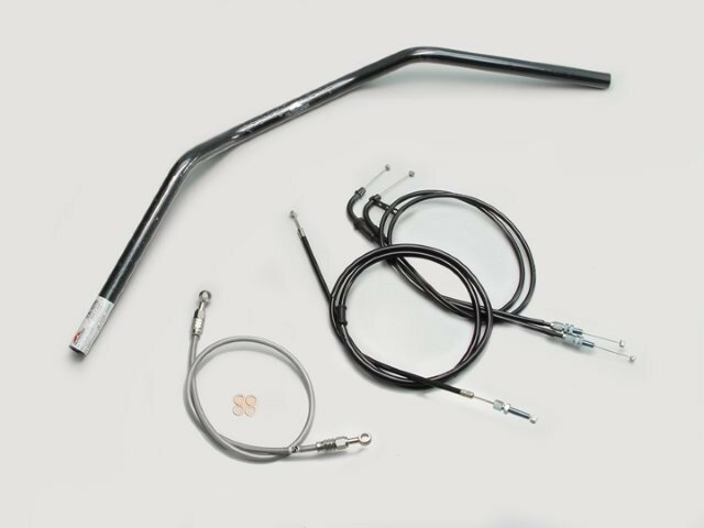 HARRICANE ハリケーン トラッカーLOW ハンドルSET GSR400(~10 ABS無し車) ブラック H501-043B