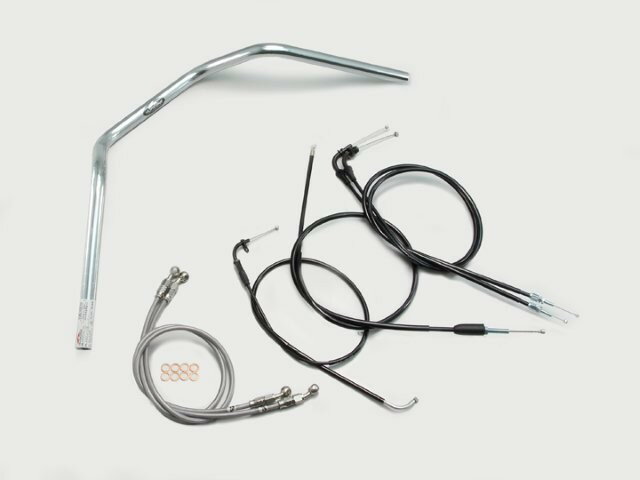 HARRICANE ハリケーン 150アップ2型 ハンドルSET GSX400インパルス(05~07 GK7CA) クロームメッキ H502-..