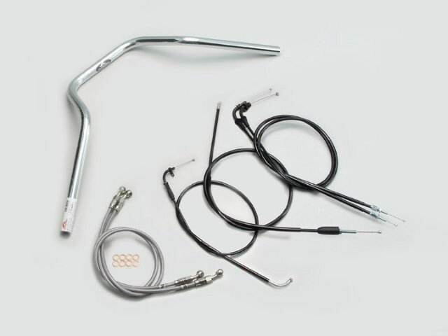 HARRICANE ハリケーン POLICE 4型 ハンドルSET GSX400インパルス(05~07 GK7CA) クロームメッキ H502-068C