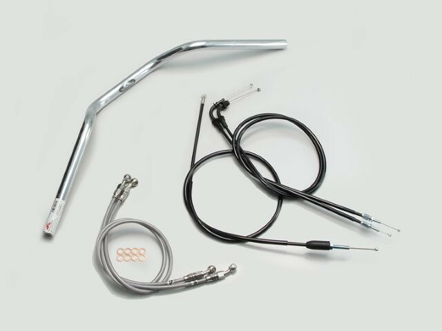 HARRICANE ハリケーン ヨーロピアン2型 ハンドルSET GSX400インパルス(05~07 GK7CA) クロームメッキ H5..
