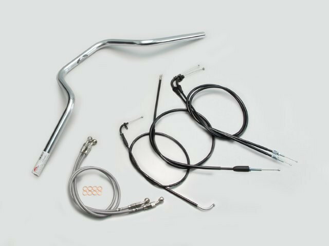 HARRICANE ハリケーン ヨーロピアン4型 ハンドルSET GSX400インパルス(05~07 GK7CA) クロームメッキ H5..