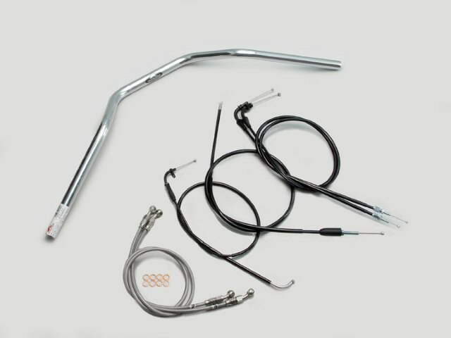 【対象ショップ限定！抽選で最大100％ポイントバック】 HARRICANE ハリケーン ZII-TYPE ハンドルSET GSX400インパルス(05~07 GK7CA) クロームメッキ H502-078C