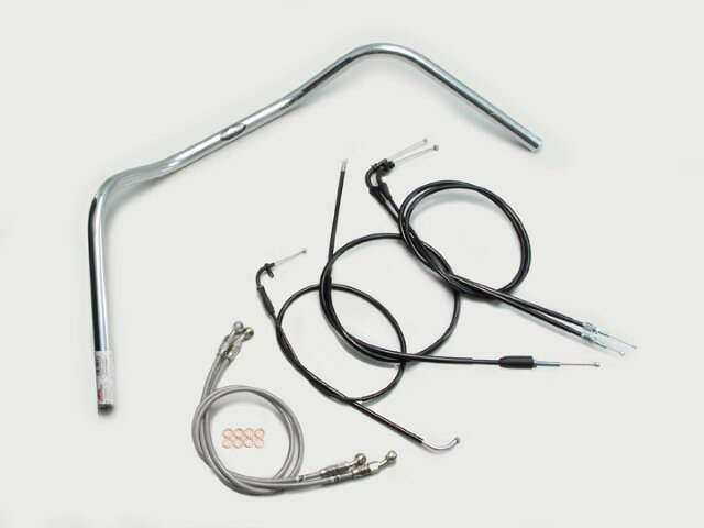 HARRICANE ハリケーン 160クラシック ハンドルSET GSX400インパルス(05~07 GK7CA) クロームメッキ H502-080C