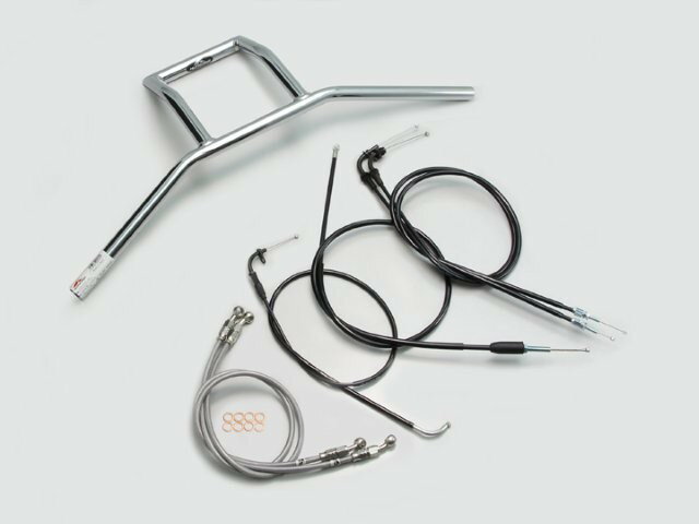 HARRICANE ハリケーン 240Z型 ハンドルSET GSX400インパルス(05~07 GK7CA) クロームメッキ H502-103C