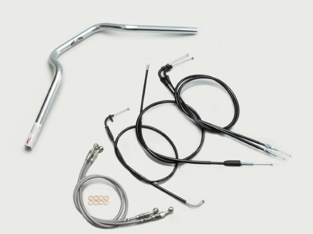 HARRICANE ハリケーン クォーター3型 ハンドルSET GSX400インパルス(05~07 GK7CA) クロームメッキ H502-903C
