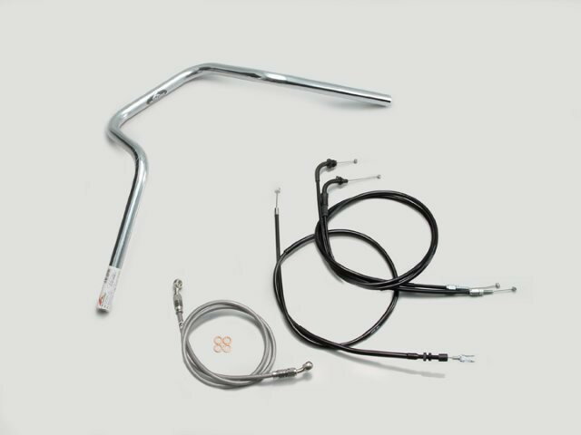 HARRICANE ハリケーン POLICE 5型 ハンドルSET グラストラッカー/ビッグボーイ(09-FI車) クロームメッ..