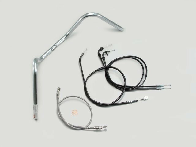 HARRICANE ハリケーン 200アップ1型 ハンドルSET ST250/E(~07 NJ4AA キャブレター車) クロームメッキ H..