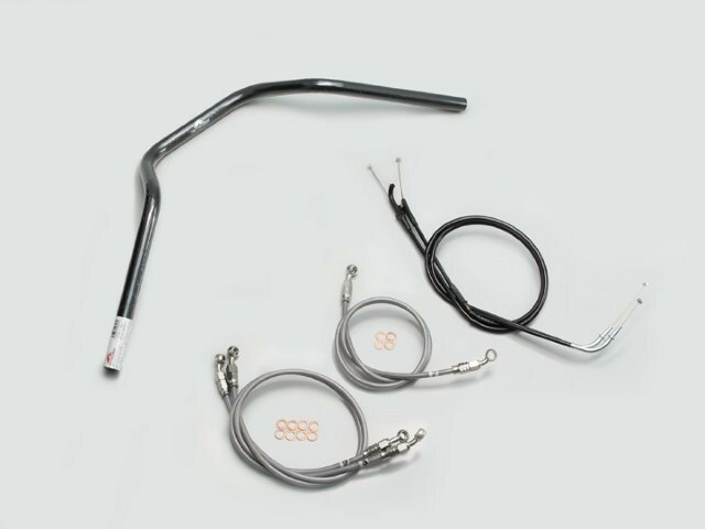 【抽選で最大100％ポイントバック】 HARRICANE ハリケーン POLICE 3型 ハンドルSET ZRX1200 DAEG ブラック H701-067B
