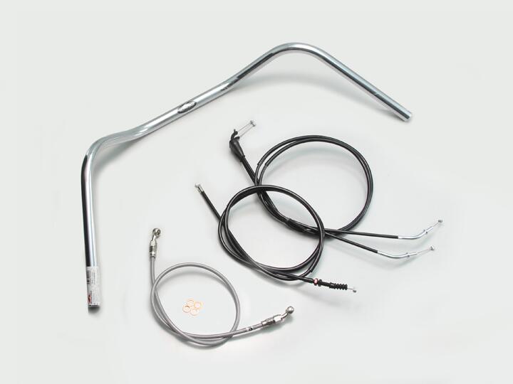 HARRICANE ハリケーン 160クラシック ハンドルSET 250TR(~06 キャブレター車) クロームメッキ H712-080C