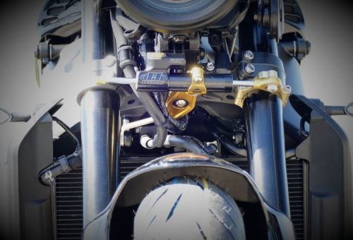 HYPERPRO ハイパープロ MT-09 21-23 (ABS) ステアリングダンパーステー ブラック