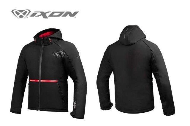 IXONイクソン BLAZING A ジャケット (ブラック/レッド) 防水 防寒 ジャケット サイズ:L 100101153-1058