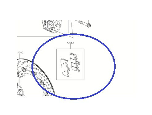 Kawasaki 純正 Z900RS SE(22-) Brembo ブレンボ 用ブレーキ パット 【左右セット】 商品番号:43082-0194