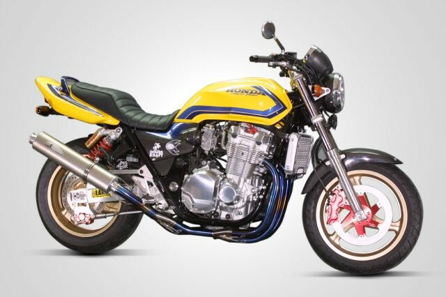 【抽選で最大100％ポイントバック】 K-FACTORY ケーファクトリー (セミオーダー) フルエキゾーストマフラー　SD (CB1300SF -'02) 003KABAAAK2121