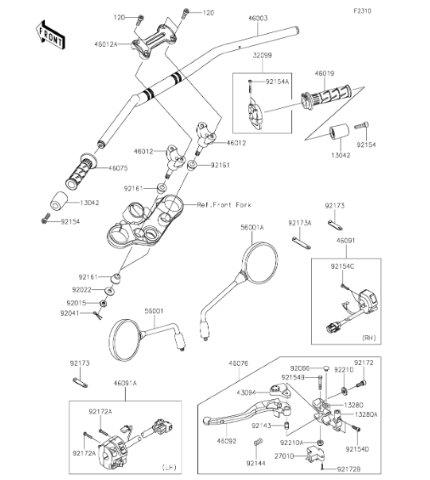 Kawasaki カワサキ純正 Z900RS プラグ 9.5X8 ハンドル周辺パーツ 92066-1077