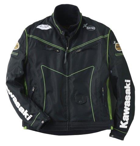 Kawasaki カワサキ 純正 カワサキx BATES 3シーズンライディングジャケット サイズLL グリーン J8001-2..