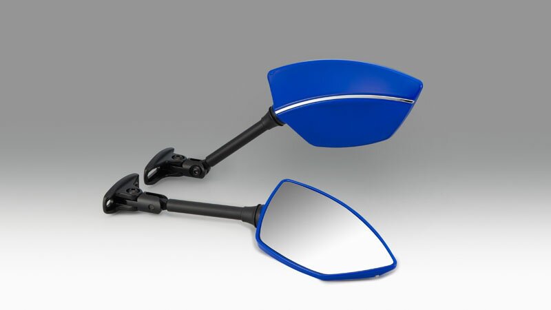 TECH08ミラー カウルマウントタイプ ブルー 左右SET KIJIMA キジマ 203-8080