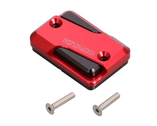 KITACO キタコ アルミマスターシリンダーキャップ タイプ5・ブラック/レッド グロム・PCX・フォルツァ..