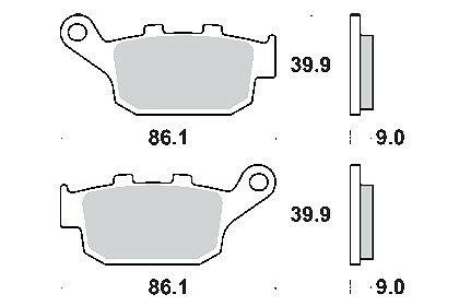【抽選で最大100％Pバック】 KITACO キタコ SBSブレーキパッド 881HF ストリート CBR250R MC41 777-0881000