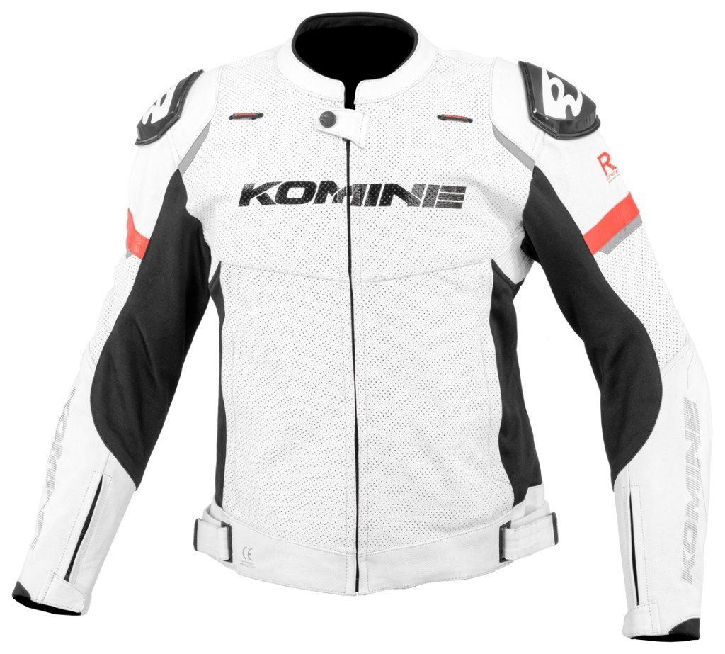 KOMINE コミネ LJ-539 Rスペックスポーツレザージャケット カラー:White L:サイズ